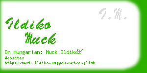 ildiko muck business card